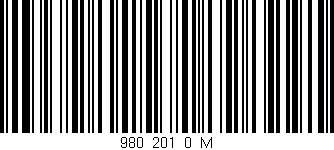 Código de barras (EAN, GTIN, SKU, ISBN): '980_201_0_M'