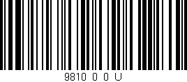 Código de barras (EAN, GTIN, SKU, ISBN): '9810_0_0_U'