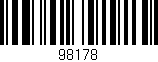 Código de barras (EAN, GTIN, SKU, ISBN): '98178'