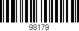 Código de barras (EAN, GTIN, SKU, ISBN): '98179'
