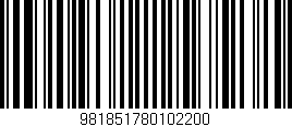 Código de barras (EAN, GTIN, SKU, ISBN): '981851780102200'