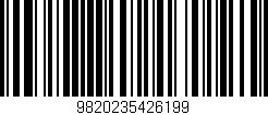 Código de barras (EAN, GTIN, SKU, ISBN): '9820235426199'