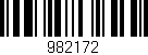 Código de barras (EAN, GTIN, SKU, ISBN): '982172'