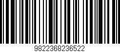 Código de barras (EAN, GTIN, SKU, ISBN): '9822368236522'