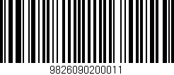 Código de barras (EAN, GTIN, SKU, ISBN): '9826090200011'