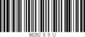 Código de barras (EAN, GTIN, SKU, ISBN): '98262_0_0_U'