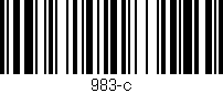 Código de barras (EAN, GTIN, SKU, ISBN): '983-c'