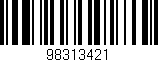 Código de barras (EAN, GTIN, SKU, ISBN): '98313421'