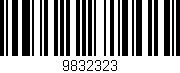 Código de barras (EAN, GTIN, SKU, ISBN): '9832323'