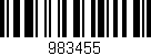 Código de barras (EAN, GTIN, SKU, ISBN): '983455'