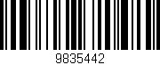 Código de barras (EAN, GTIN, SKU, ISBN): '9835442'