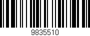 Código de barras (EAN, GTIN, SKU, ISBN): '9835510'