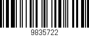 Código de barras (EAN, GTIN, SKU, ISBN): '9835722'