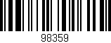 Código de barras (EAN, GTIN, SKU, ISBN): '98359'