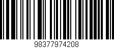 Código de barras (EAN, GTIN, SKU, ISBN): '98377974208'