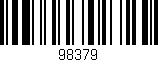 Código de barras (EAN, GTIN, SKU, ISBN): '98379'