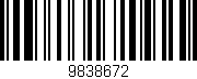 Código de barras (EAN, GTIN, SKU, ISBN): '9838672'