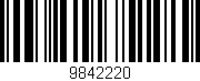Código de barras (EAN, GTIN, SKU, ISBN): '9842220'