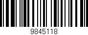 Código de barras (EAN, GTIN, SKU, ISBN): '9845118'