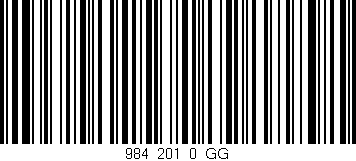 Código de barras (EAN, GTIN, SKU, ISBN): '984_201_0_GG'