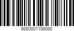 Código de barras (EAN, GTIN, SKU, ISBN): '9850007156580'