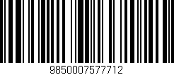Código de barras (EAN, GTIN, SKU, ISBN): '9850007577712'