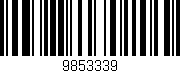 Código de barras (EAN, GTIN, SKU, ISBN): '9853339'