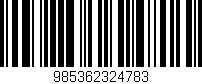 Código de barras (EAN, GTIN, SKU, ISBN): '985362324783'