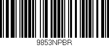 Código de barras (EAN, GTIN, SKU, ISBN): '9853NPBR'