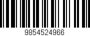 Código de barras (EAN, GTIN, SKU, ISBN): '9854524966'