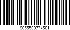 Código de barras (EAN, GTIN, SKU, ISBN): '9855588774581'