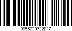 Código de barras (EAN, GTIN, SKU, ISBN): '9855828722877'