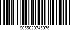 Código de barras (EAN, GTIN, SKU, ISBN): '9855828745876'
