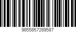 Código de barras (EAN, GTIN, SKU, ISBN): '9855857289587'