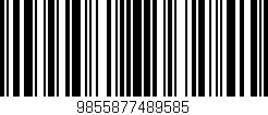 Código de barras (EAN, GTIN, SKU, ISBN): '9855877489585'