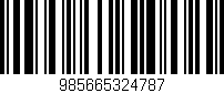 Código de barras (EAN, GTIN, SKU, ISBN): '985665324787'