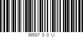 Código de barras (EAN, GTIN, SKU, ISBN): '98587_0_0_U'