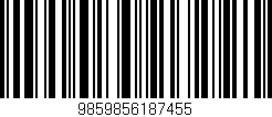 Código de barras (EAN, GTIN, SKU, ISBN): '9859856187455'