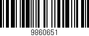 Código de barras (EAN, GTIN, SKU, ISBN): '9860651'