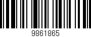 Código de barras (EAN, GTIN, SKU, ISBN): '9861865'