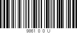 Código de barras (EAN, GTIN, SKU, ISBN): '9861_0_0_U'