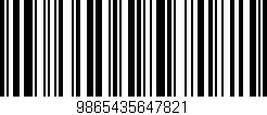 Código de barras (EAN, GTIN, SKU, ISBN): '9865435647821'