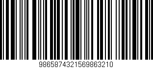 Código de barras (EAN, GTIN, SKU, ISBN): '9865874321569863210'