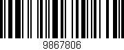 Código de barras (EAN, GTIN, SKU, ISBN): '9867806'
