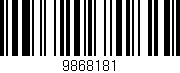 Código de barras (EAN, GTIN, SKU, ISBN): '9868181'