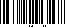Código de barras (EAN, GTIN, SKU, ISBN): '9871004280009'