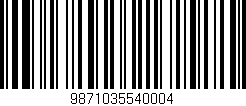 Código de barras (EAN, GTIN, SKU, ISBN): '9871035540004'