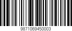 Código de barras (EAN, GTIN, SKU, ISBN): '9871069450003'
