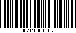Código de barras (EAN, GTIN, SKU, ISBN): '9871183880007'