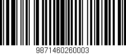 Código de barras (EAN, GTIN, SKU, ISBN): '9871460260003'